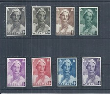Belgium stamps.  1935 Death of Queen Astrid MH SG 713 - 720   (AS953)