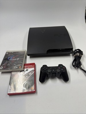 Sony PlayStation 3 Slim PS3 320GB Black Console Gaming System Only CECH-3001B