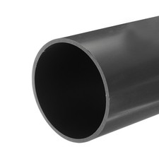 PVC Rigid Round Pipe 101.6mm ID 110mm OD 20cm/8" Length Light Grey High Impact