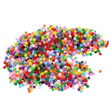 2000 Pcs Fournitures D'arts De Loisirs Créatifs Mini Pompons Colorés