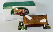 Dept 56 New England Christmas Village Mill Creek Crossing Covered Bridge #56623