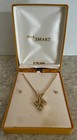 VTG Style by Smart 24K HGE Geometric Clear Rhinestone Pendant/Earrings Set  14in — photo 1