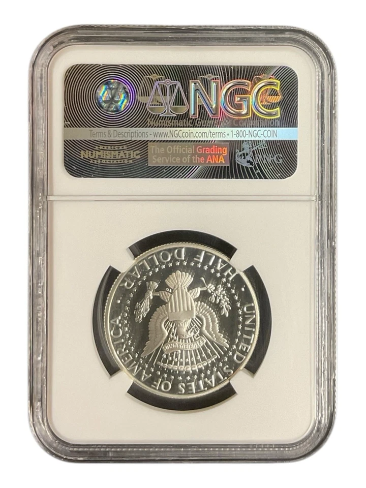 1995-S SILVER PF70 UCAM Kennedy Half Dollar NGC Signature Label - Image 2 of 4