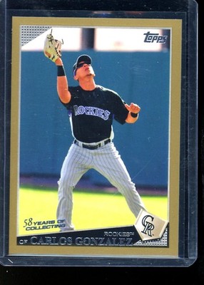 2009 Topps #503 Carlos Gonzalez Gold #/2009