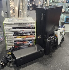 Microsoft Xbox 360 S 250GB Bundle 2x Controllers, 13 Games