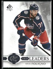 2020-21 SP Authentic Nick Foligno True Leaders #TL-NF Columbus Blue Jackets