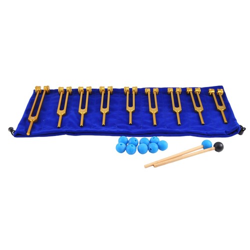 9-Teiliges Stimmgabel-Set mit Hämmern für Heilung, Klangtherapie, Meditatio4901 - Bild 7 von 9