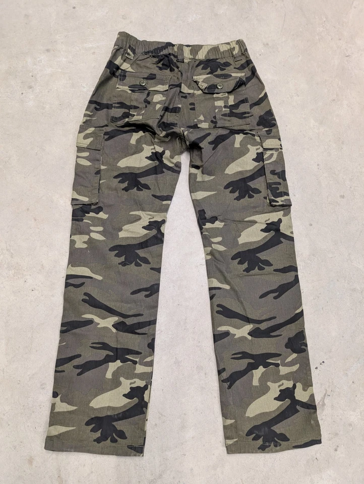 Cindeyar Pantalon Cargo Pour Femme Camouflage Vert M - Photo 4/4