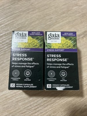 2x Gaia Herbs Stress Response Supplements - Supports Relaxation Exp/9/2026