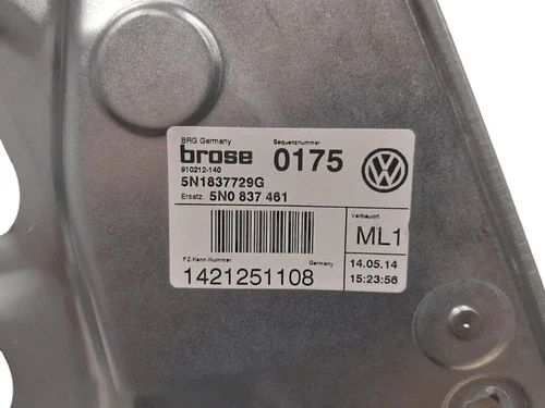 5N0837461 Elevalunas Delantero Izquierdo para VOLKSWAGEN TIGUAN (5N2) 20 228758 - Imagen 4 de 10
