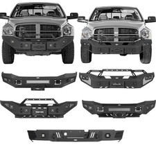 Hooke Road Rear Front Bumper Cover For Dodge Ram 25003500 2006 2007 2008 2009
