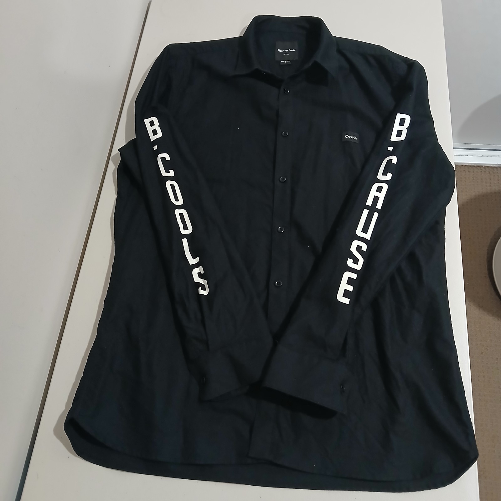 Barney Cools B Cools Black Button Up Long Sleeve … - image 9