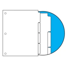 90#, 1/4 Cut, Blank Indexes, No Copier Mylar on Tab Area, Straight Collated