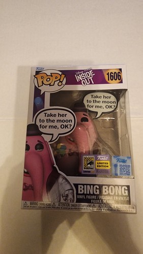 BING BONG INSIDE OUT PIXAR DISNEY 2025 SDCC FUNKO POP CON STICKER In Hand