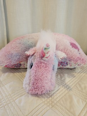 Cotton Candy Pillow Pet Unicorn Pillow Pet Sented Cotton Candy Pink Blue Candy Large 18" Plush NWT 