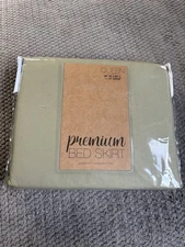 Noble Linen Premium Bed Skirt Queen 60”w X 80”  + 14” Drop