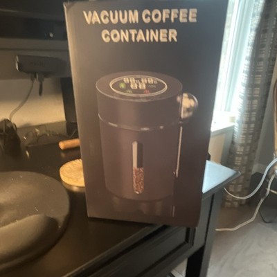 ZDK80 FC30 Automatic Vacuum Coffee Jar 1.3L Matte Black Glass ABS Silicone