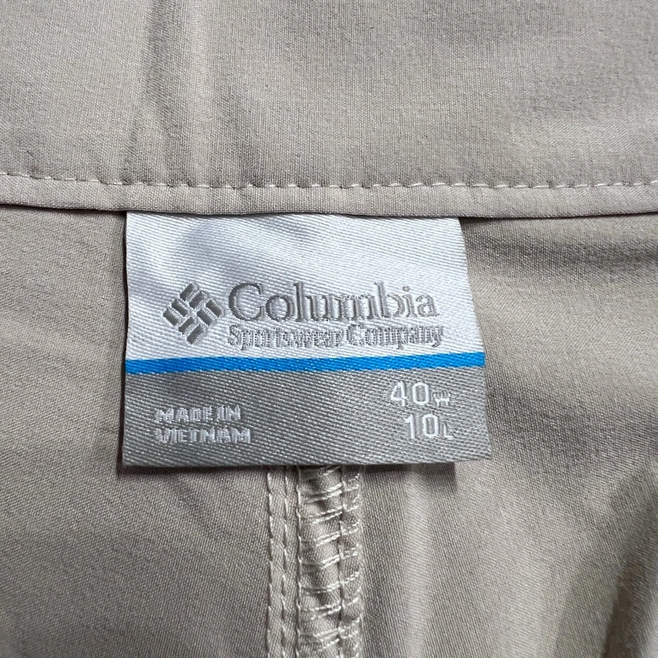 Pantalones Cortos Para Hombres Columbia Grander Marlin II Offshore Beige 40W PFG Pesca UPF 50 Foto 4 de 4