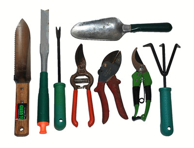 Gardening Tools Pruners Corona 80 True Tempered Green Top Weeding Knife Lot of 8