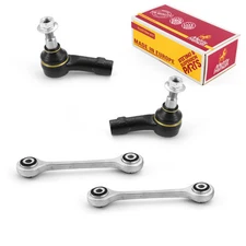Outer Tie Rod End & Front Sway Bar Link Kit for 07-15 Audi Q7 04-17 Touareg 4PCS
