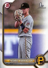 2022 Bowman Draft #BD-37 Thomas Harrington Pittsburgh Pirates 1st Bowman