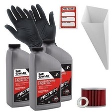Factory Racing Parts 10W-40 3qt Oil Change Kit For Honda CB350F 1973-1974 51.99 per gallon