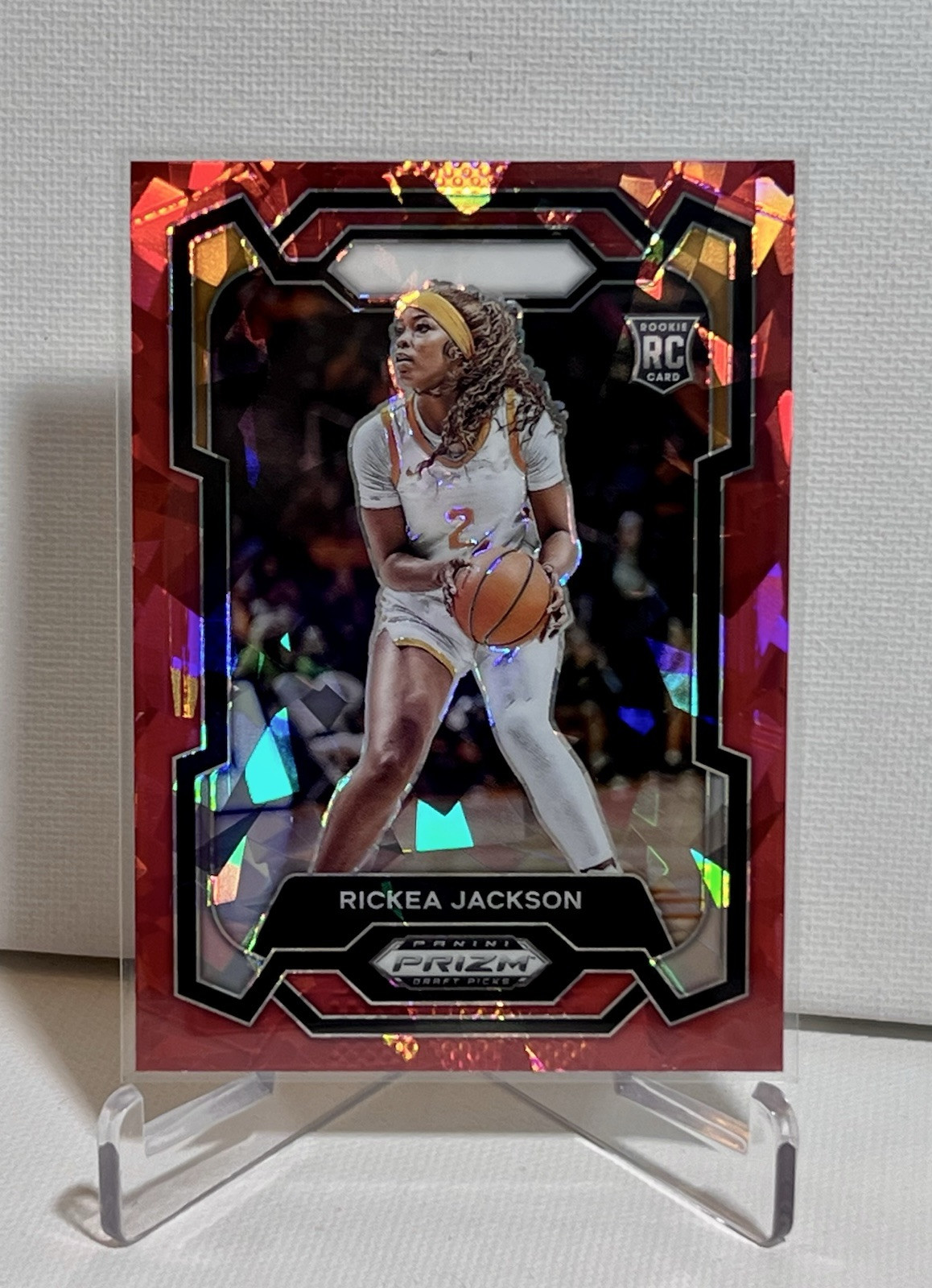 2024 Rickea Jackson Panini Prizm Draft Picks Basketball Red Ice #44