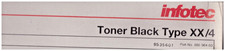 Toner Black per Infotec  7212DZ Type XX/4 originale Infotec part.num 88598403