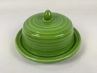 Bauer Pottery Ring Butter dish GREEN 2000 Issue Dome Round