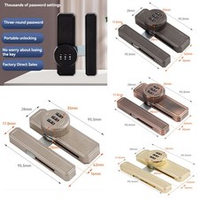 3 Digit Security Cabinet Password Lock Door Lock Mechanical Lock Non-Punch Part