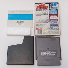 NES Talking Super Jeopardy Game With Box Manual Cover Tested and Works!