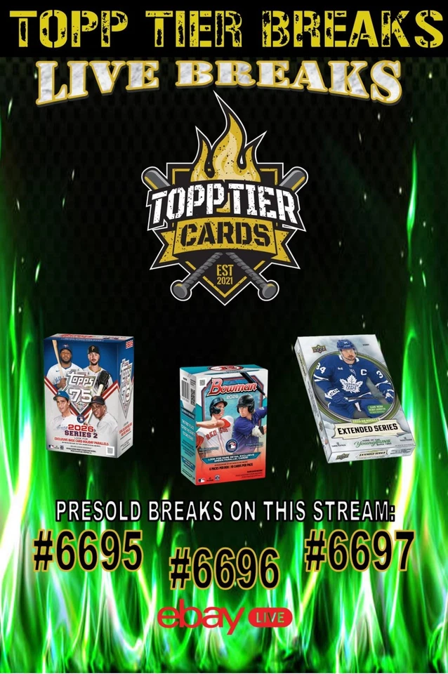 TUESDAY NIGHT BREAKS W/NICK-2026 TOPPS S2, BOWMAN, & 25/26 UD EXTENDED