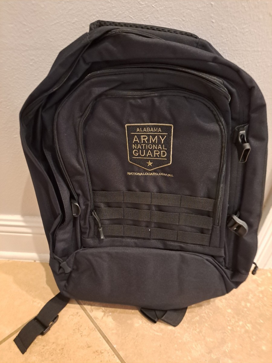 US Army Alabama National Guard Black Backpack Multi-use Bag 