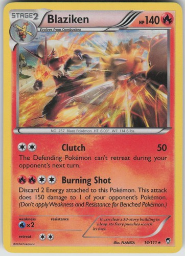 Blaziken 14/111 XY - Furious Fists Holo Rare