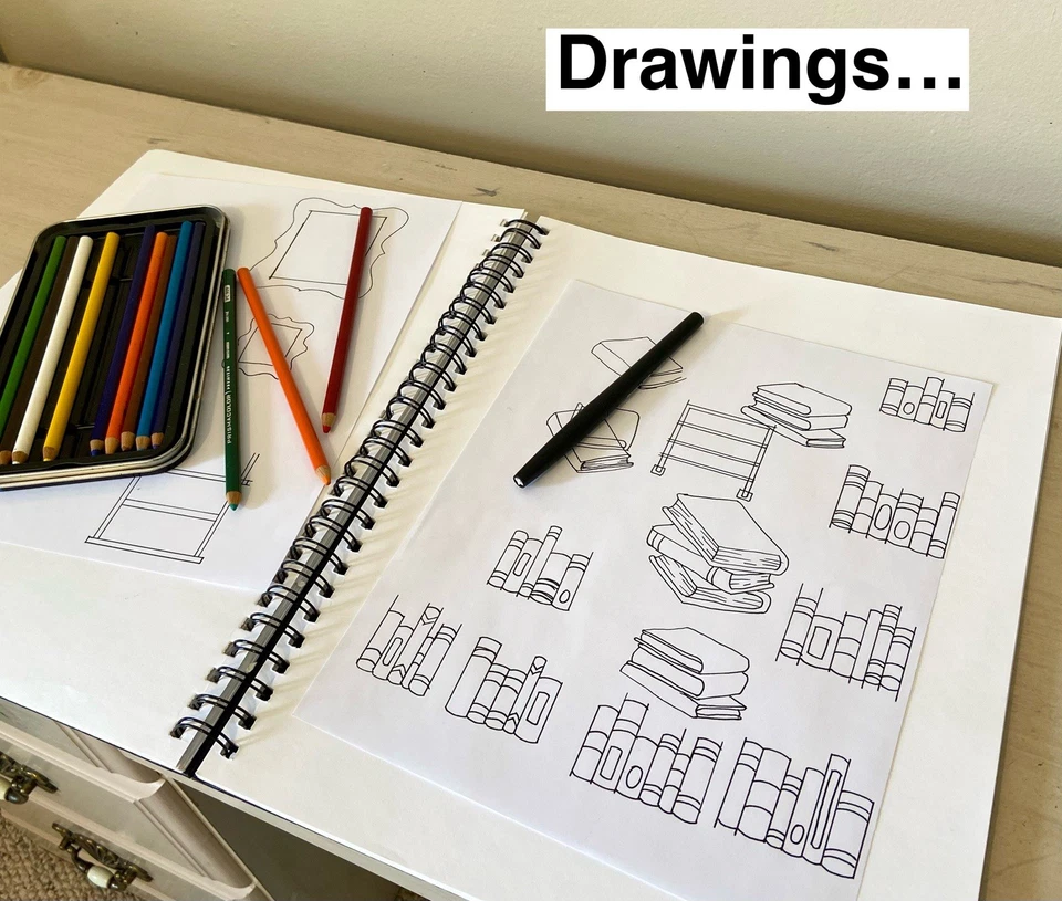 Llavero de libro - HECHO A MANO - Amante de la biblioteca - Regalo de ratón de biblioteca - Llavero divertido - Leer Foto 3 de 4