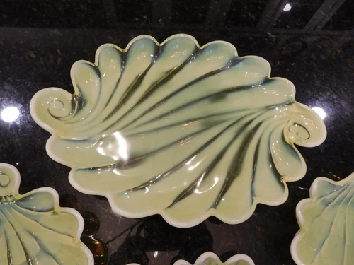 Duncan Miller SYLVAN Yellow Opalescent 13" Serving Plate Vaseline Glass