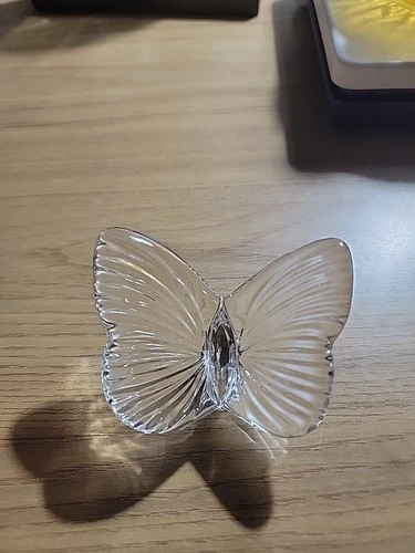 Vintage Waterford Crystal Butterfly Paperweight Figurine Ireland