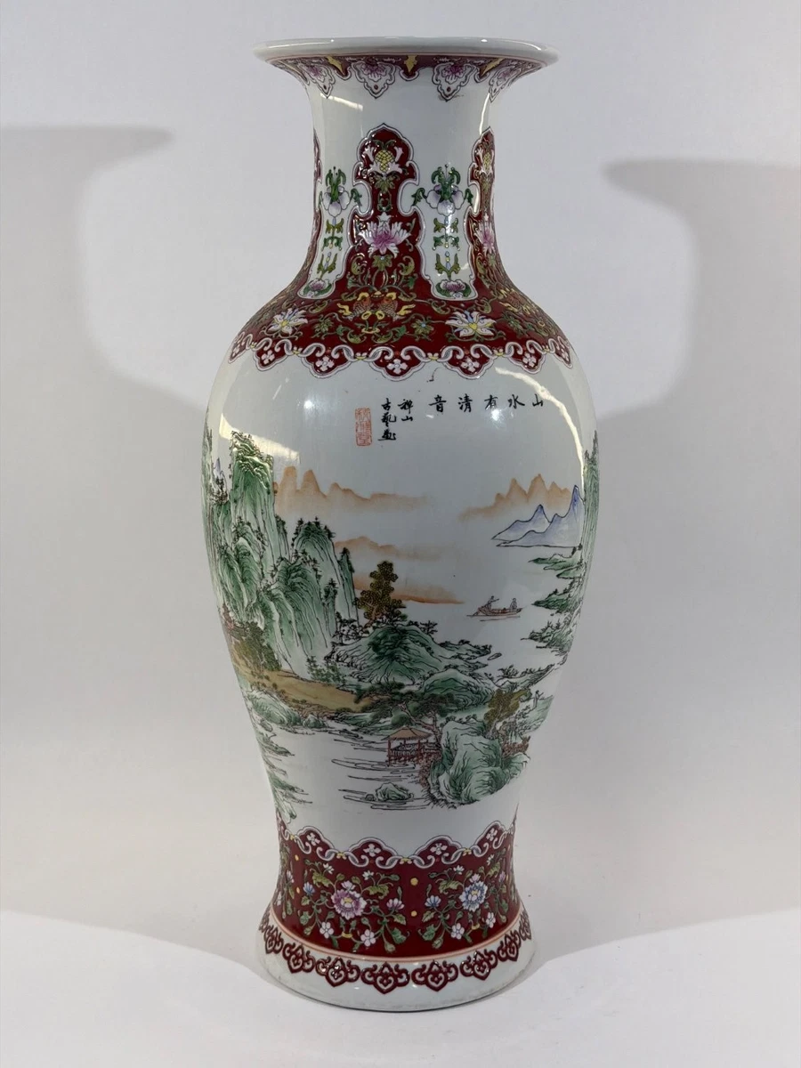 大花瓶中国古董花瓶| eBay
