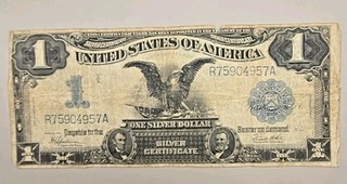 Series Of 1899 $1 Dollar Large Note. Silver Certificate
