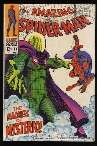 Amazing Spider-Man #66 VG+ 4.5 Mysterio Appearance! Romita Cover! Marvel 1968