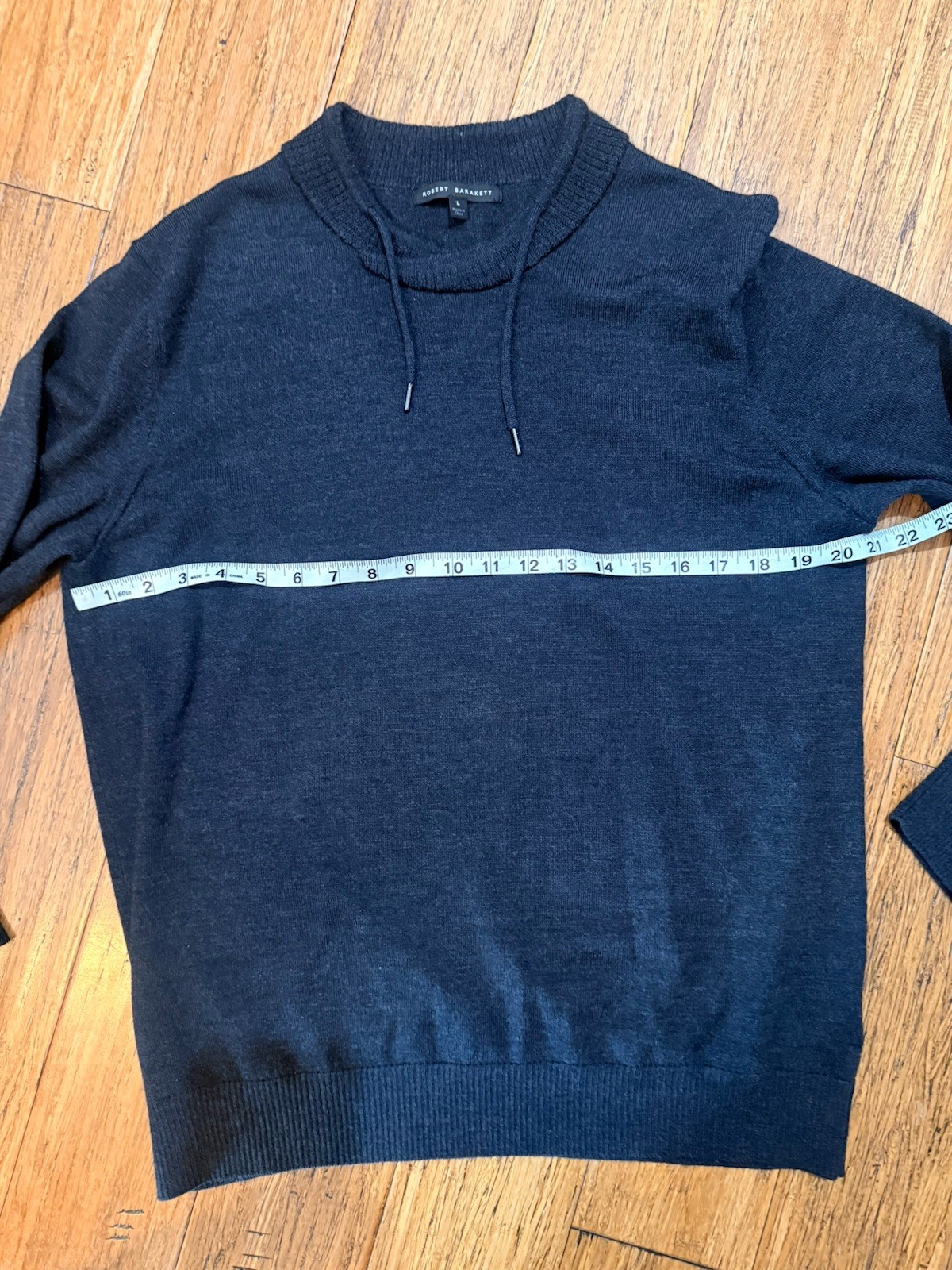 Robert Barakett Size Large Drawstring Collar Swea… - image 3