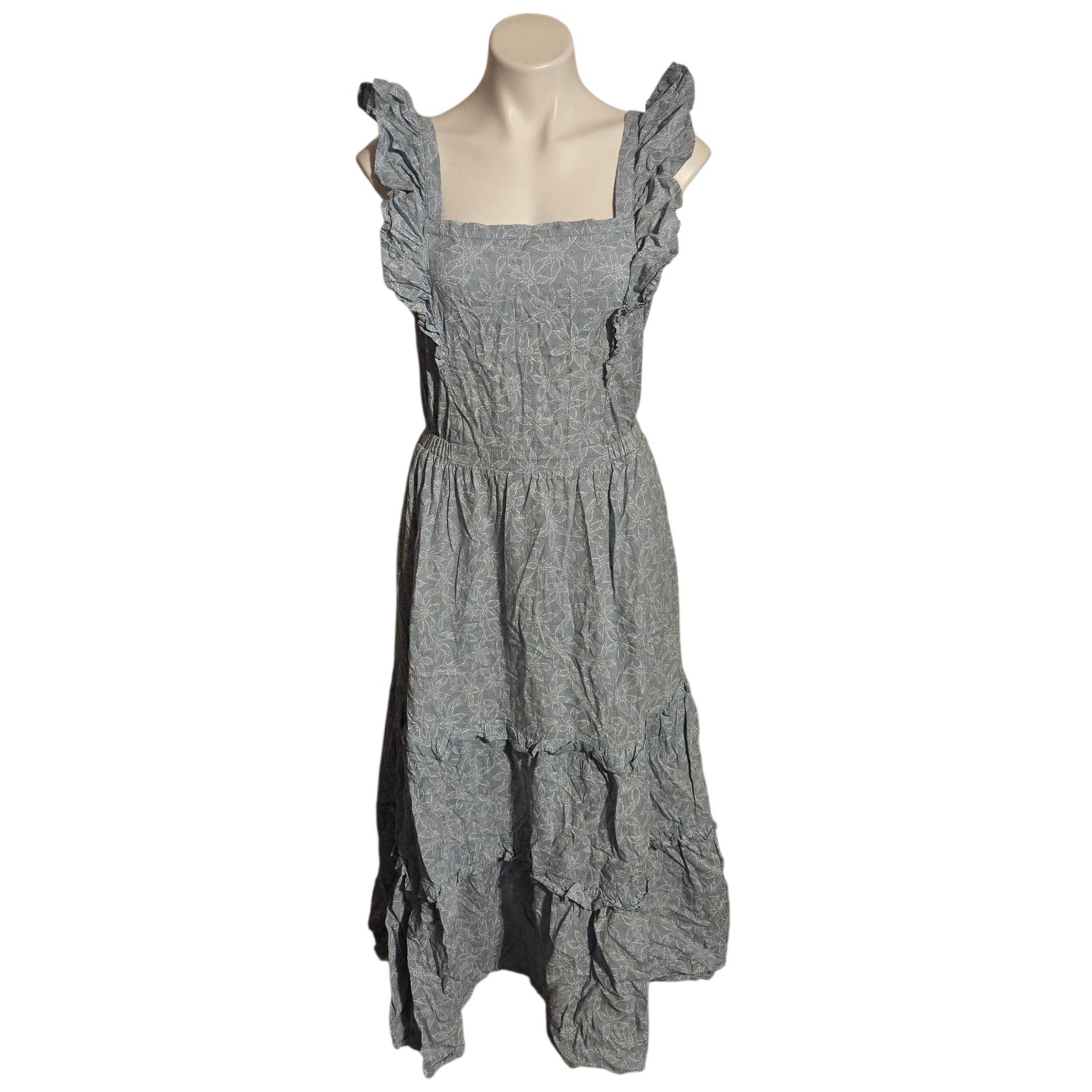 Universal Threads Large Blue Ruffle Cottagecore P… - image 2