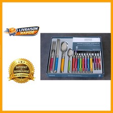 Ménagère Multicolore 24 Pièces - Couverts en Acier Inox pour Une Table Élégante