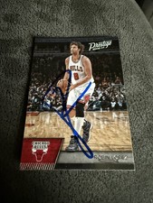 Autograph/Signed 2016-17 Panini Prestige Robin Lopez Base #140 Chicago Bulls