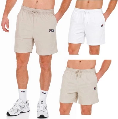Fila Men's Light Shorts Gym Jog Running Comfy Cotton Fleece Half Pant New S - XL - Image 1 of 4