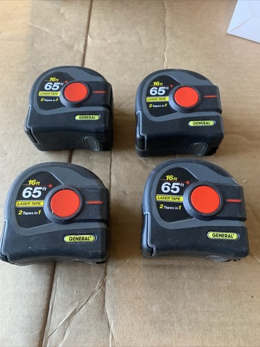 General Tools 2-in-1 65 Ft Laser Tape Measure 16ft (4- QTY) - Picture 2 of 12