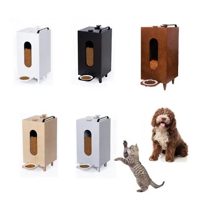 Trockenfutterspender 20L Katze Hund Futterspender Futterautomat mit Schale Tiere - Bild 1 von 4
