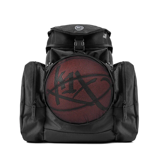 K1X Baile Camp Mochila - Baloncesto Mochila Negra - Bola - Schuhtaschen