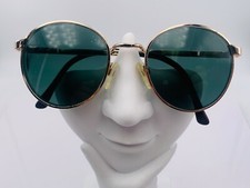 Vintage Liberty LO-9 Gold Metal Round Sunglasses Korea FRAMES ONLY