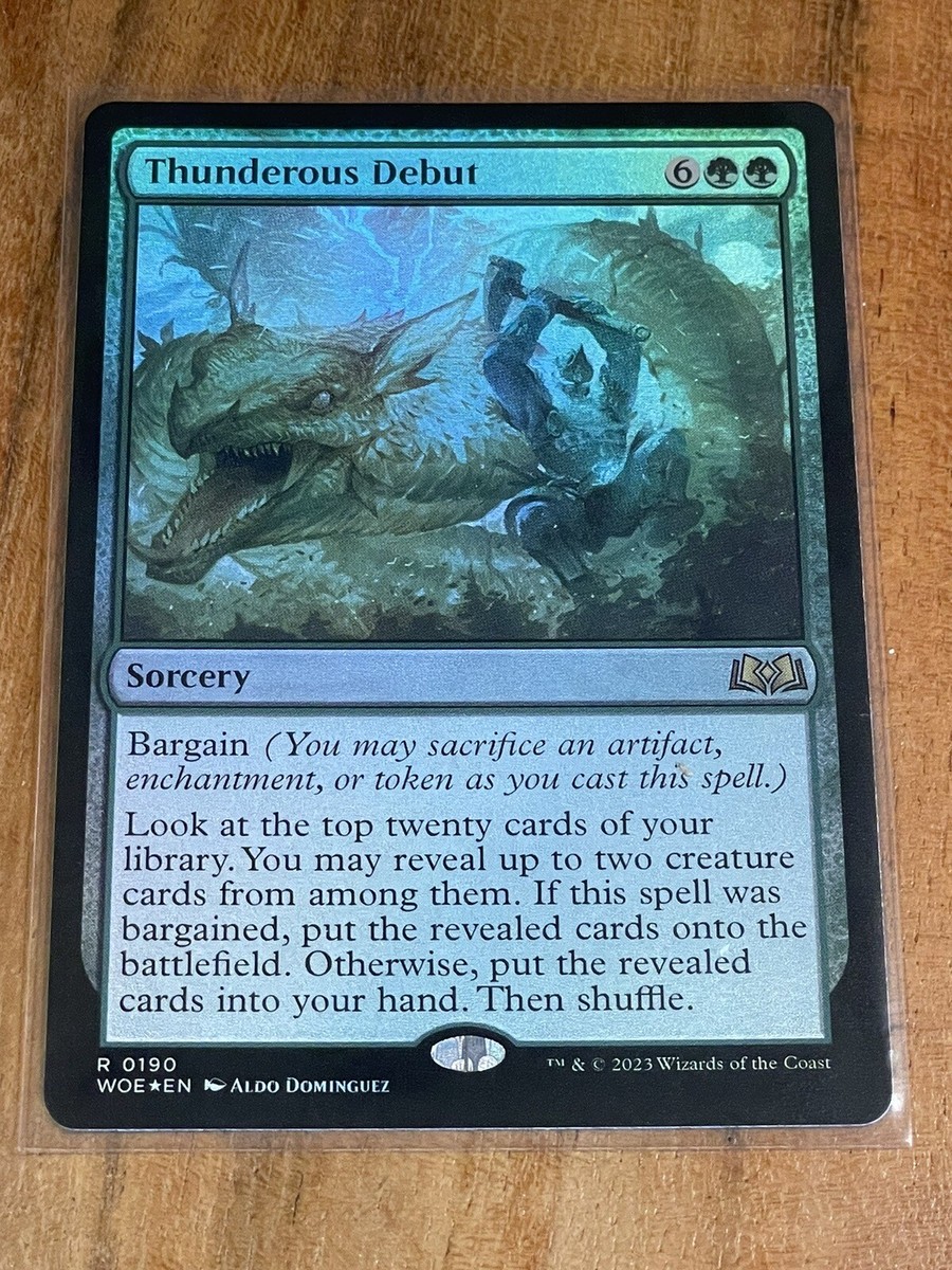 Thunderous Debut Foil - WOE 0190 - MTG Magic The Gathering